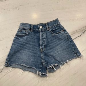 Super cute high waisted jean shirt